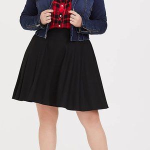 Torrid Pleated Twill Mini Skirt 5x